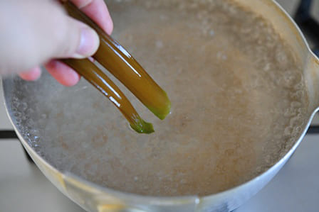 湯が沸いた状態