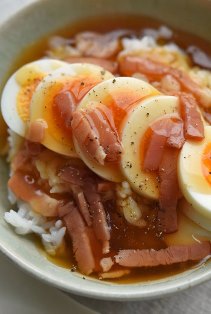 ゆで卵のあんかけ丼