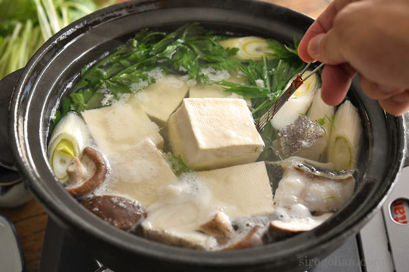 具だくさん湯豆腐の写真